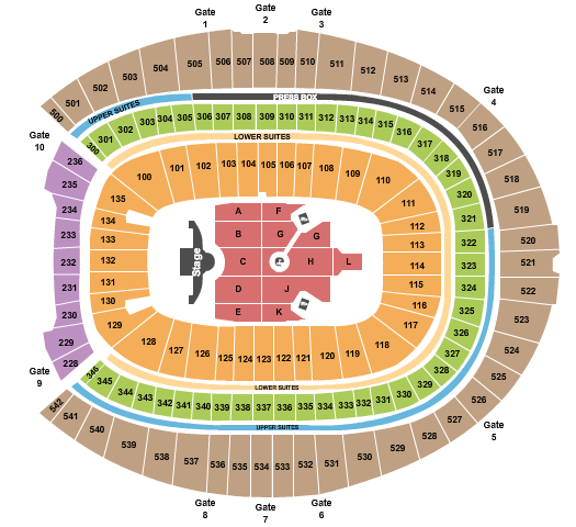 Empower Field At Mile High Ed Sheeran Seating Chart